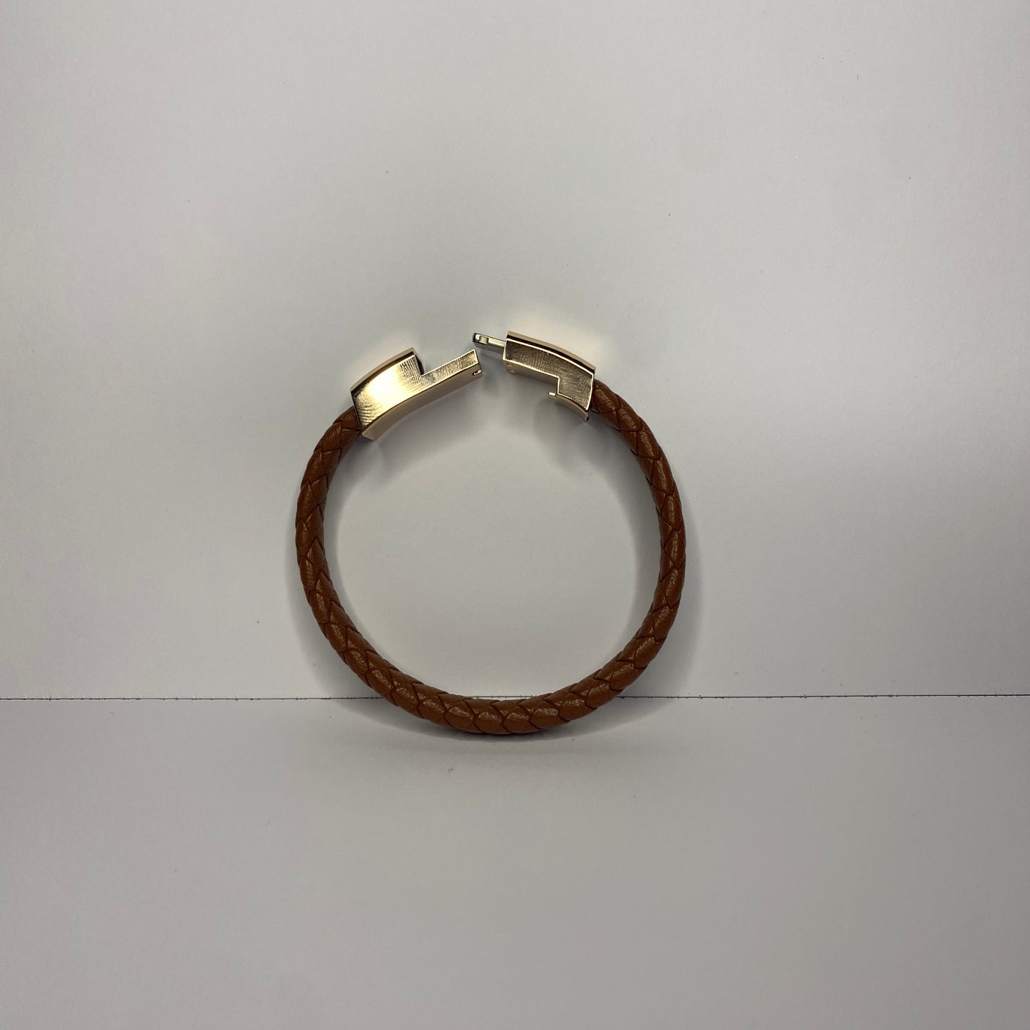 Brown Leather Charger Bracelet